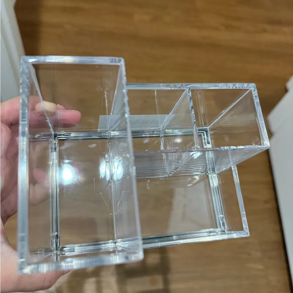 Clear Brushed Plated tooth brush holder brand new